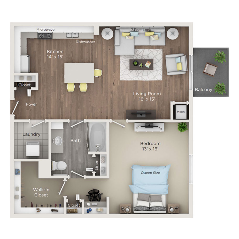 1 bedroom apartment for rent